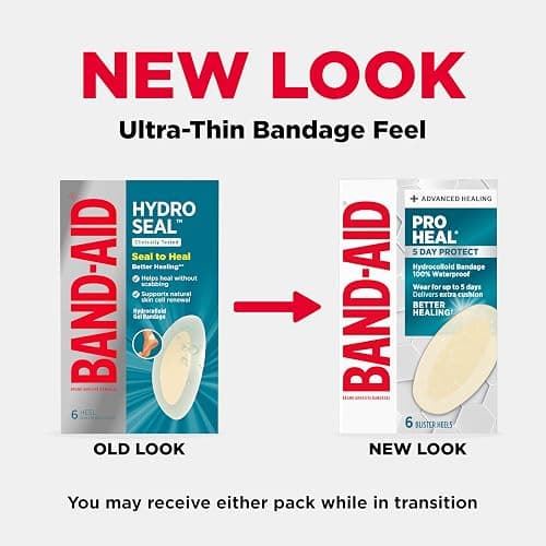 BAND-AID Brand Pro Heal Hydrocolloid Blister Bandages for Advanced Healing, 100% Waterproof, Extra Cushion for Blister Protection and Less Scarring Versus Uncovered Wound, 6 ct thumbnail 2