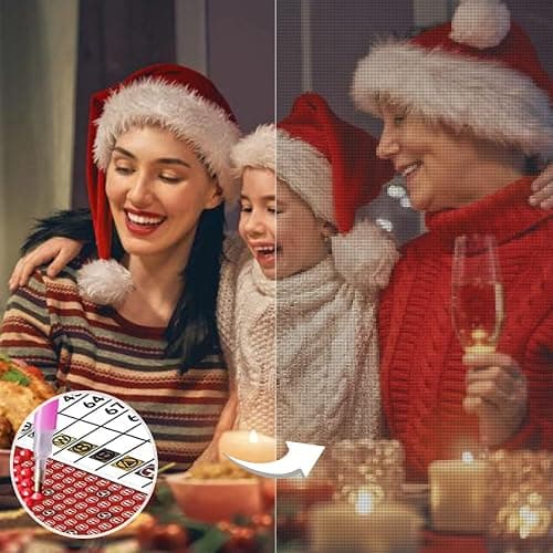EGUEGU Custom Diamond Art Painting Kits for Adults - 5D Personalized Drill Painting DIY Your Own Photo - Customized Diamond Picture Art Gift for Home Decor thumbnail 3