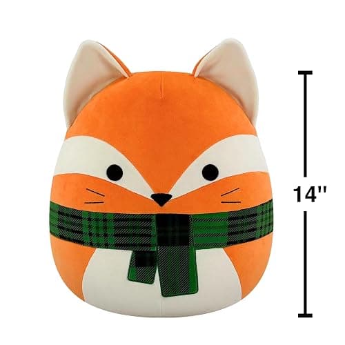 Squishmallows Amazon Exclusive Holiday Fox 14'' Plush thumbnail 3