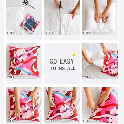 Shop&Three Custom Design Photos or Text Outdoor/Indoor Throw Pillowcase, Personalized Pet Photo Pillow, Love Photo Throw Pillowcases, Wedding Keepsake Throw Pillow Covers 18" x 18" thumbnail 7