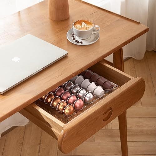 QZYIPI Coffee Pod Storage Holder, Drawer Tray Organizer for Nespresso Vertuoline Capsules Holds 30 Pods for Kitchen, Home, Office Coffee Station, 12.6" x 9.6" thumbnail 5