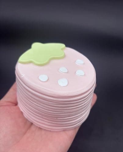 Frozen Butter Textured Strawberry Cake taba Squishy Toy thumbnail 4