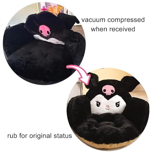 Ohjijinn Kawaii Cushion Chair, Comfy Cartoon Plush Seat Cushion, Floor Pillow Floor Cushions, Cute Office Chair Cushion Room Decor for Girls Woman thumbnail 5