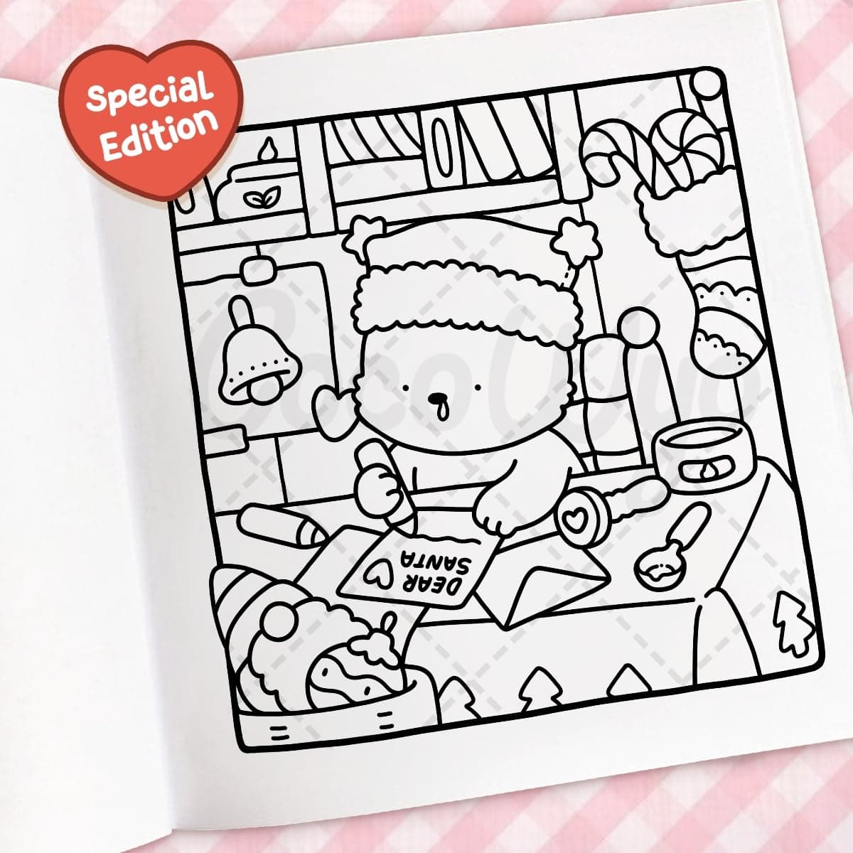 Cozy Christmas: The Cute and Relaxing Festive Colouring Book thumbnail 7