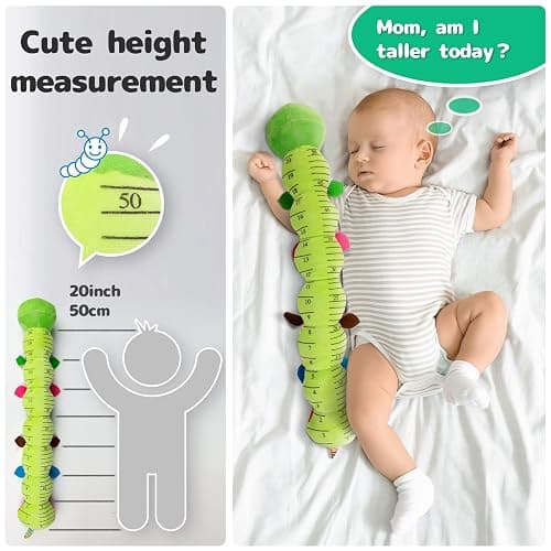 Sumobaby Infant Baby Musical Stuffed Animal Activity Soft Toys with Multi-Sensory Crinkle, Rattle and Textures, for Tummy Time Newborn 0-3-6-12 Months Boys, Girls, Caterpillar thumbnail 5