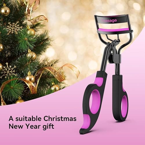 Kaasage Eyelash Curler with Pads, Lash Curler with 5 Extra Silicone Replacement Pads, Achieve Perfect Curls in 5 Seconds - Purple thumbnail 2