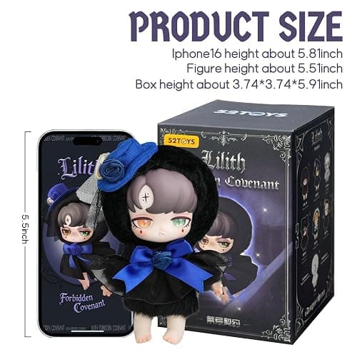 52TOYS Lilith Forbidden Covenant Series Blind Box Stuffed Animal Plush Toy with Soft and Adorable Design, 1PC Perfect for Cuddling, Display, and Unique Posing, Ideal Gift for Panda Enthusiasts thumbnail 3
