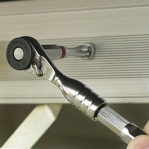 711L Mini Ratchet Wrench - One of the World's Smallest 1/4" EDC Ratchet Wrench For Tight Spaces - Alloy Steel - For Single-ended Hex Bit thumbnail 5