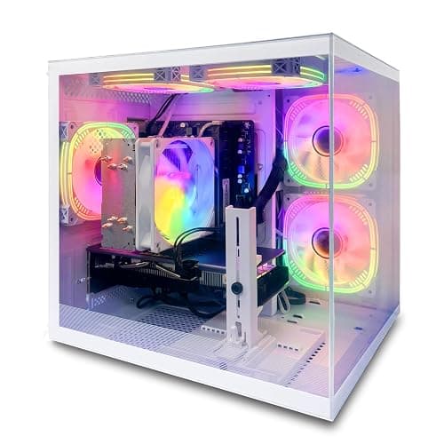 suevery Pre Built Gaming PC Ryzen 5 5500 3.6GHz,(6Core 12Threads Up to 4.2G),Radeon RX6500XT 4G,DDR4 16G Nvme 512G SSD,WiFi 6 Tower Desktop Computer for Home and Office thumbnail 2