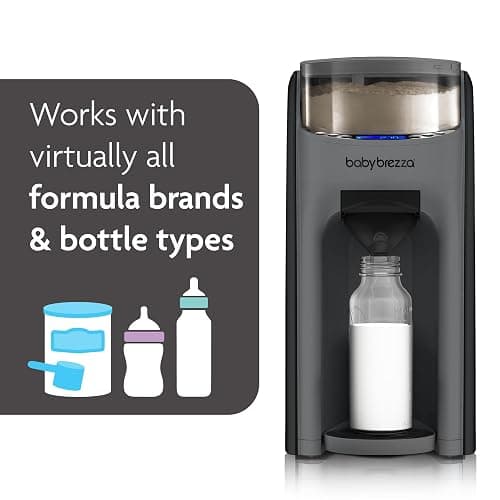 Baby Brezza Formula Pro Advanced Formula Dispenser Machine - Automatically Mix a Warm Formula Bottle Instantly - Easily Make Bottle with Automatic Powder Blending, Charcoal thumbnail 5