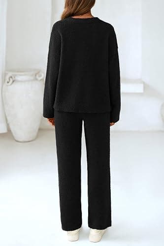 PRETTYGARDEN Lounge Sets for Women Two Piece Sweaters Pajama Set Fall Fashion 2025 Loungewear Outfits Matching Winter Clothes thumbnail 2
