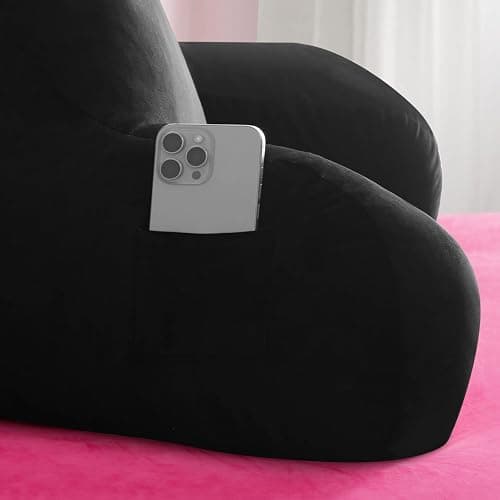 Juicy Couture black velour backrest pillow thumbnail 7