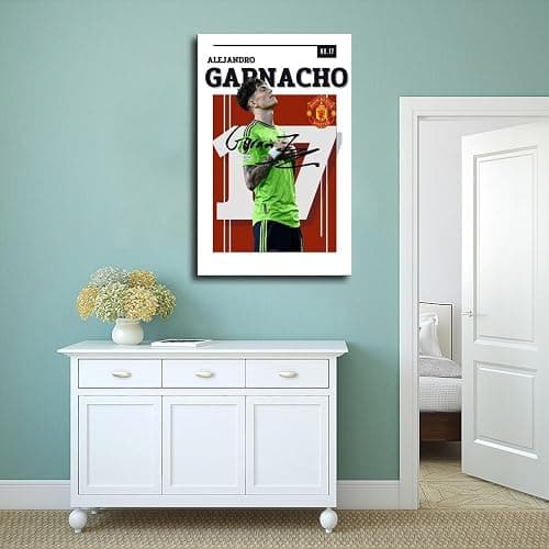 GJHTQLP Alejandro Garnacho (5) Póster en lienzo para decoración de dormitorio, paisaje, oficina, habitación, regalo, 30 x 45 cm - Alejandro Garnacho (5) - Unframe:12x18inch(30x45cm) thumbnail 4
