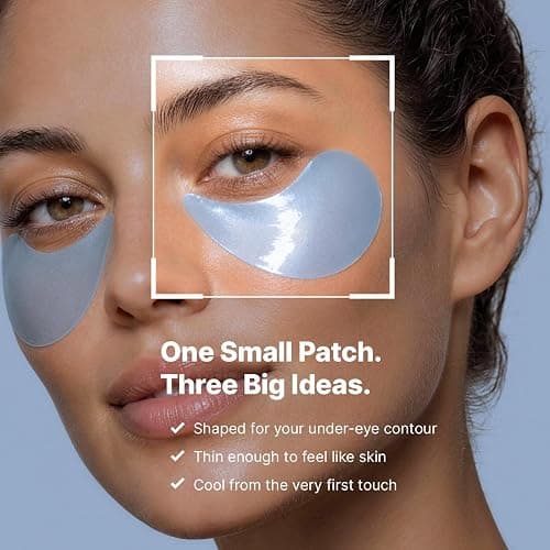 Under Eye Patches for Dark Circles: 30 Pairs Retinol Collagen Eye Gel Masks - Refreshing Under Eye Care for Appearance of Wrinkles & Puffiness - Gift for Moms Travelers Night Workers (Navy) thumbnail 3