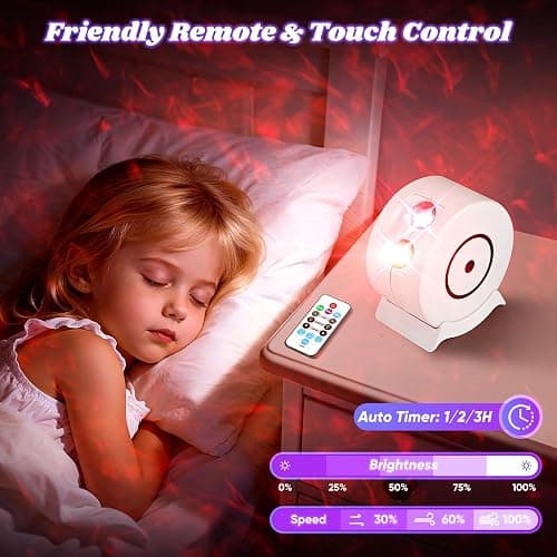 Incamity Galaxy Projector, Light Projector, Night Light Projector with 41 Lighting Modes, Galaxy Light Projector with Timer and Remote, for Kids Adults, Bedroom, Home Theater, Christmas thumbnail 5