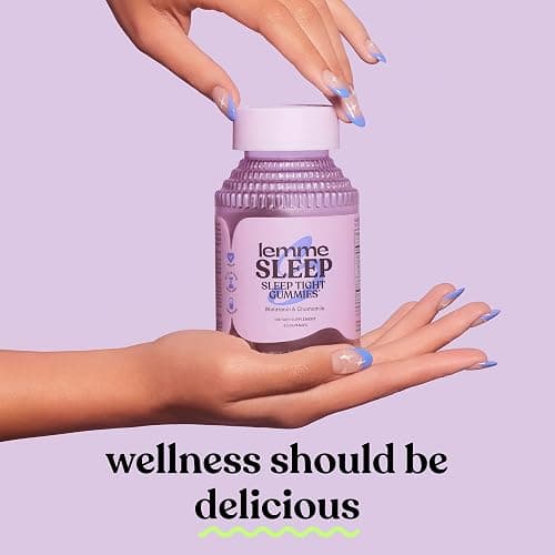 Lemme Sleep Gummies with 5mg Melatonin, Elderberry, Magnesium, L-Theanine, Chamomile and Lavender, Drug-Free Nighttime Sleep Aid, Gluten Free, Gelatin Free, Non GMO, Berry Flavored (60 Count) thumbnail 7
