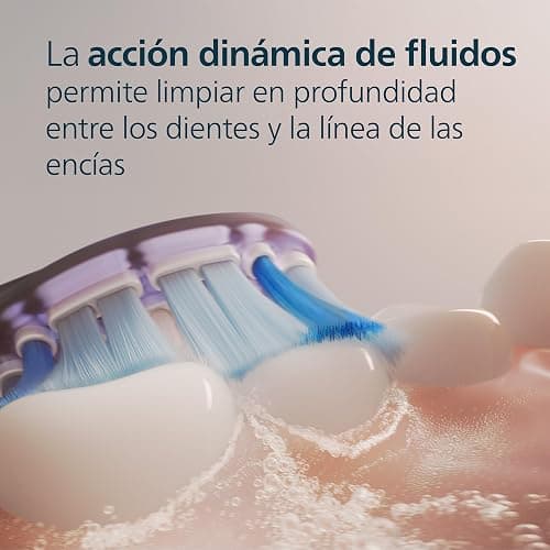 Philips Sonicare AdvancedClean Limited Edition, Cepillo de dientes eléctrico - Smart Screen, sensor de presión, recambio del cabezal de cepillado, 5 modos de cepillado y SmarTimer, rosa, HX3792/12 thumbnail 2