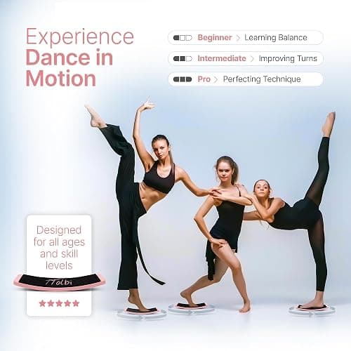Premium Turn Board for Dancers & Skaters – Improve Turning, Balance & Spins Technique | Ballet, Ice Skating & Dance Training Equipment thumbnail 6