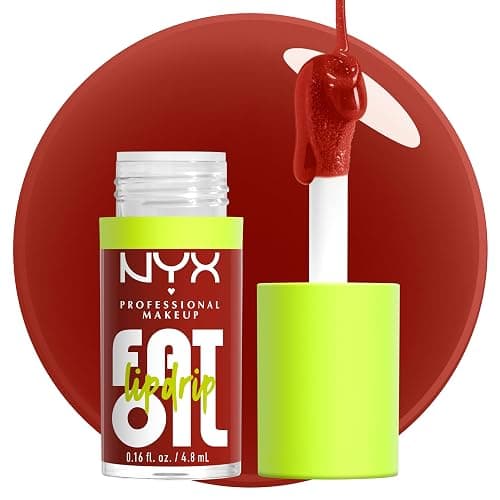 NYX PROFESSIONAL MAKEUP Fat Oil Lip Drip, Moisturizing, Shiny and Vegan Tinted Lip Gloss - Losin Cone-trol (Neutral Nude) - Image 1