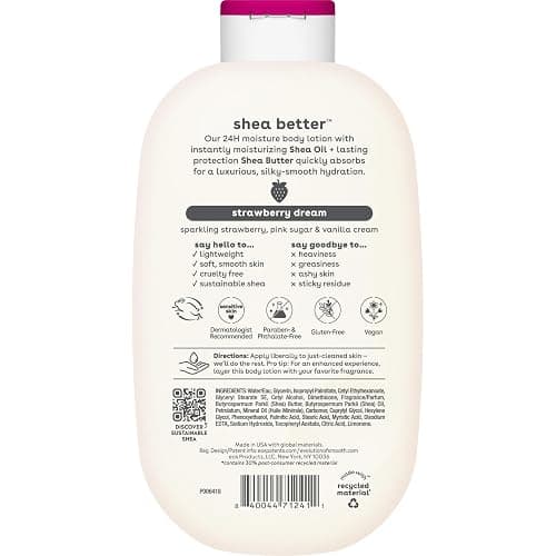 eos Shea Better Body Lotion- Strawberry Dream, with Natural Shea, 16 fl oz thumbnail 11