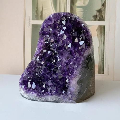 Amethyst Crystal Cluster Purple Crystals Rock Geode Quartz Raw Healing Crystals Stone 0.75-1kg thumbnail 3