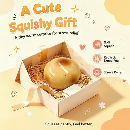 Crunchy Squishy, Potato Squishy ASMR Slow Rising Squishys Sensory Toys | Crunchy Potato Squishy,Stress Relief Fidget Toys, Portable Sensory Stress Relief for Office Desk, Party Gift for Adult thumbnail 7
