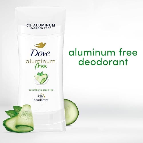Dove Aluminum Free Deodorant for Women 4 Count Cucumber and Green Tea 72 hour odor protection 2.6 oz thumbnail 4