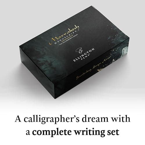 Ellington Pens Luxury Calligraphy Set – Premium Fountain Pen with 6 Nibs, 6 Bottle, 6 Cartridges, Converter, and Elegant Gift Box – Perfect for Calligraphers, Writers, Gifting thumbnail 7