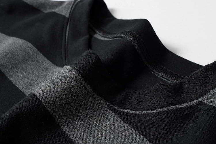 Unisex Oversized Stripe Long Sleeve T Shirts Gothic Harajuku Loose Crew Neck Summer Tee Tops thumbnail 5