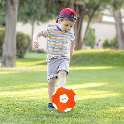 Smartwo Curve Soccer Ball for Kids Size 4, Swerve Soft Soccer Ball for Boys and Girls, Indoor and Outdoor Activities Games, Safe Kick Play in Inside House, Backyard and Lawn, Comes with Pump thumbnail 7