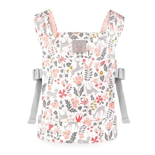 GAGAKU Baby Doll Carrier Front and Back Stuffed Animal Carriers for Little Girls - Pink - Image 1