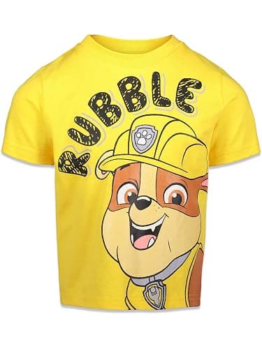 Nickelodeon Paw Patrol Boys' 4-Pack Short Sleeve T-Shirts | 4-Pack Multipack, 100% Cotton Jersey, Breathable Fabric, Ribbed Crew Neck, Tagless Neck Label thumbnail 4
