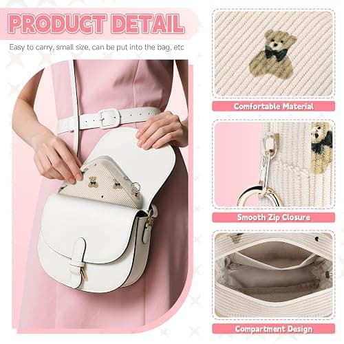 Desing Wish 2 Pcs Sanitary Napkin Storage Bags Women Girls Period Bag Feminine Period Pouch Portable Small Items Travel Organizer Storage Pouch for Teen Ladies Gifts Women thumbnail 4