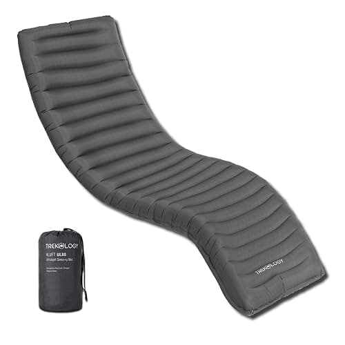 TREKOLOGY UL80 Ultralight Sleeping Pad – Inflatable Camping Sleeping Pad - 40D Nylon Compact Hiking Mat – Lightweight Air Mattress for Backpacking & Tent Camping - Image 1