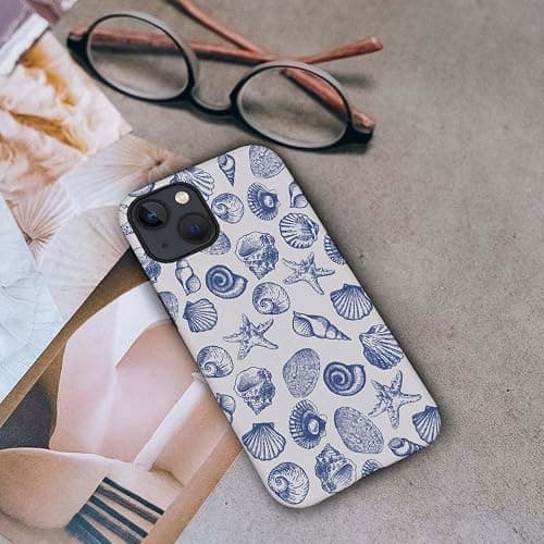 DAIZAG Case Compatible with for iPhone 15,Cute Blue Seashell Phone Case for iPhone 15 for Girl Women Boy Men thumbnail 4