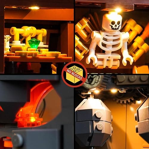 BrickBling LED Light Compatible with Lego The Goonies | Decoration Lamp Compatible with Lego 21363 - Excluding Model (RC Version Light) thumbnail 5