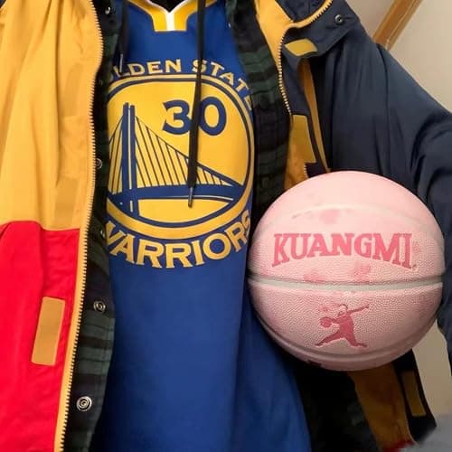 Kuangmi Pink Series Basketball, Premium Design Printed Street Performance Ball, Men's Official Size 7 29.5", ‎Women's Intermediate Size 6 28.5", for Indoor & Outdoor thumbnail 7