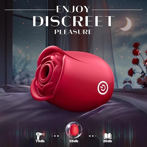 Neworld Vibrator Rose Sex Toys for Women, 2IN1 9 Vibrating & Sucking Modes | Rose Sex Stimulator, Anal Dildo G spot Clitoral Nipple Suckers, Adult Female Couples Sex Toys Games, Rechargeable APP Control thumbnail 5