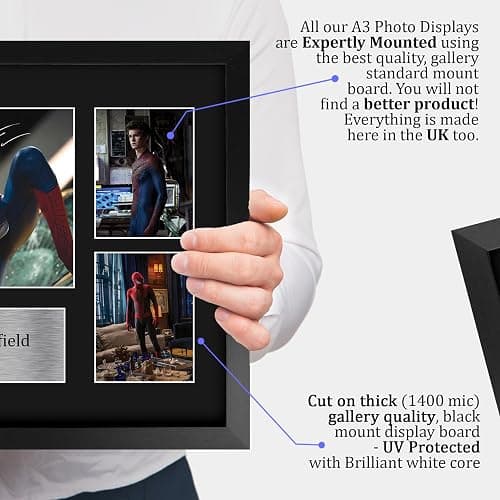 HWC Trading Andrew Garfield Spider-Man Gifts Printed Signed Autograph Picture Display for Movie Memorabilia Fans - 16" x 12" Framed thumbnail 4