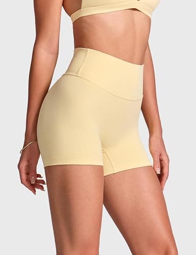 INGIA No Front Seam Biker Shorts 4''/ 6'' | High Waist, Running, Spandex, Yoga, Gym, Workouts Shorts, for Women thumbnail 4