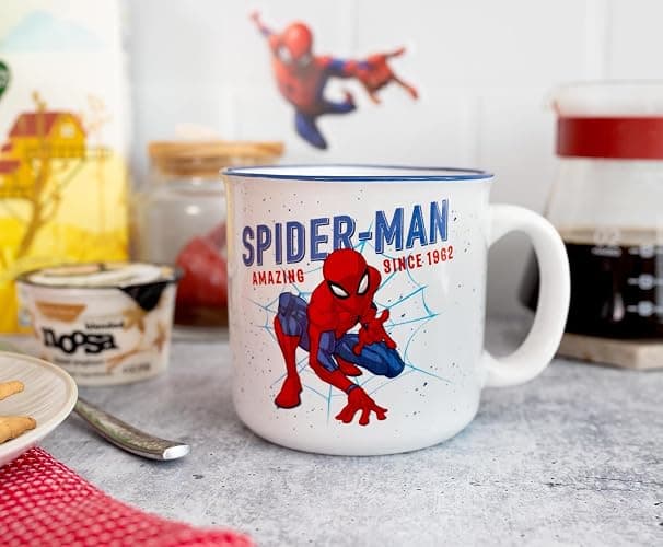 Silver Buffalo Marvel Spider-Man Amazing Since 1962 Ceramic Camper Mug, 20 Ounces thumbnail 2