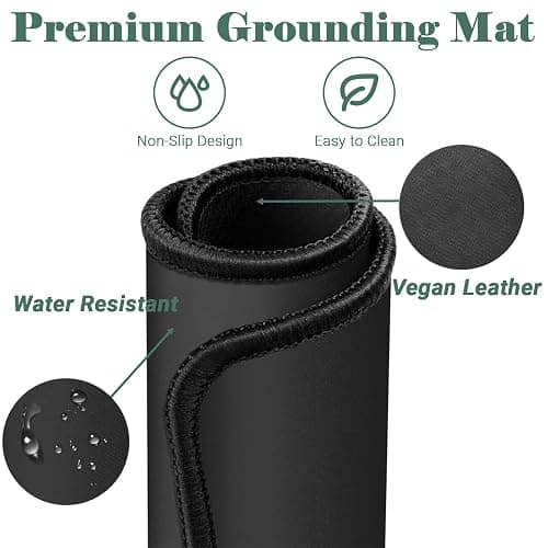 Grounding Mat, 11.8x39 Inch Grounding Pad for Feet Sleep Energy Wellness. Reconnect to The Earth with 15ft Grounding Cord thumbnail 5
