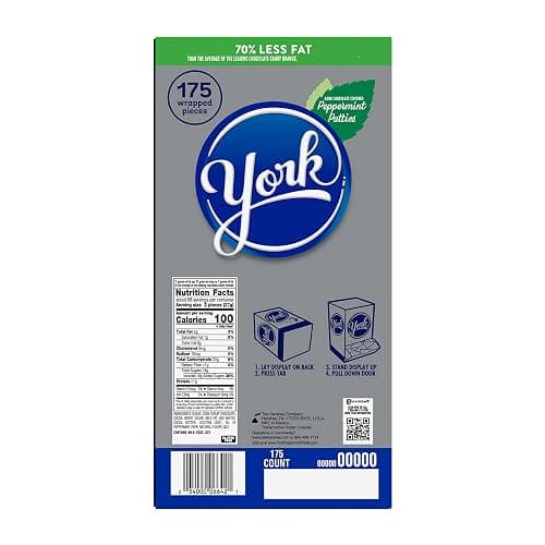 YORK Dark Chocolate Peppermint Patties, Candy Bulk Box, 84 oz (175 Pieces) thumbnail 2