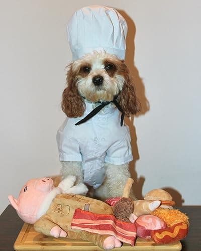 Nocciola Stuffed Pig Dog Toys: Funny Squeaky Crinkle Dog Chew Toys for Small Medium Breed, Plush Puzzle Cognitive Training Pet Enrichment Supplies, Hide and Seek Dog Christmas Stocking Stuffers thumbnail 8