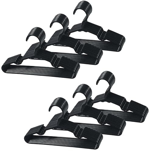 60 pcs MINI TANKTOP Hangers,Non-Slip Laundry Infant Pant Hanger for Newborn Clothes,Ultra-Thin Child Coat Hanger for Girl Boy Toddler Kids - Image 1