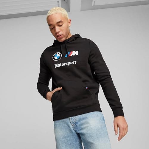 PUMA mens Bmw M Motorsport Essentials Fleece Hoodie thumbnail 2