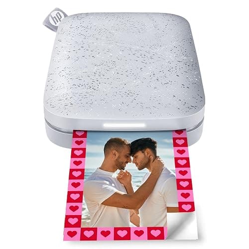 HP Sprocket Portable 2x3 Instant Photo Printer (Luna Pearl) Print Pictures on Zink Sticky-Backed Paper from Your iOS & Android Device. thumbnail 2