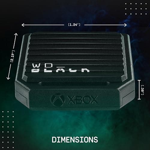 WD_Black 1TB C50 Storage Expansion Card, Officially Licensed for Xbox – Quick Resume, Plug & Play, NVMe SSD Expansion for Xbox Series X|S Gaming Consoles - WDBMPH0010BNC-WCSN thumbnail 2