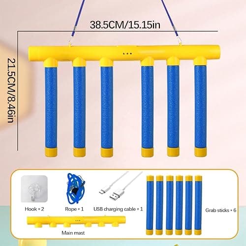 Upgrade Reflex Challenge Game - Drop The Stick, Catch All Drop Sticks Game, Hand Challenge, Hand Eye Coordination Reaction Training Toy, Adjustable Speed thumbnail 2