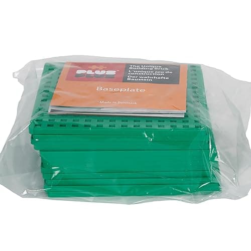 PLUS PLUS Baseplates, Green 12 Pack - Base Accessory 4.5 x 4.5 Inches | For Building and Displaying Creations, STEM Toy for Kids, Bulk Baseplates, Classroom Must Haves, Stem Bins thumbnail 7